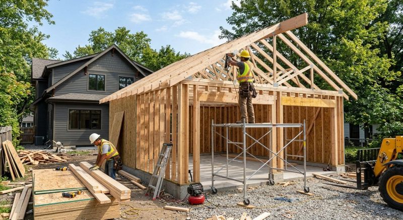 Attached Garage Construction in South Houston, TX