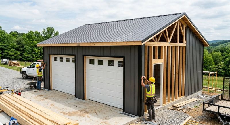Attached Garage Construction in Houston, TX