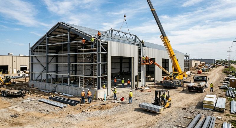 Commercial Garage Construction in Conroe, TX