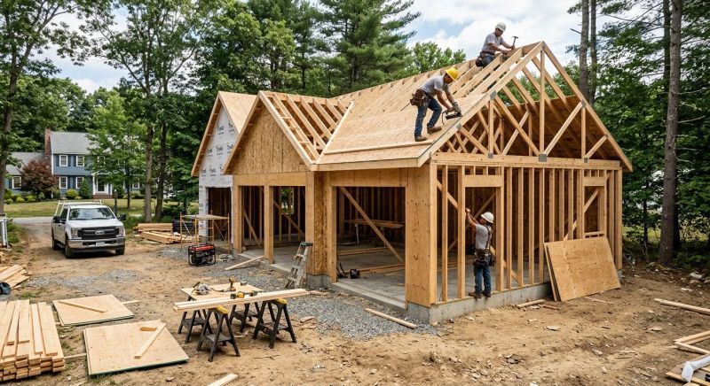 Detached Garage Construction in Cypress, TX