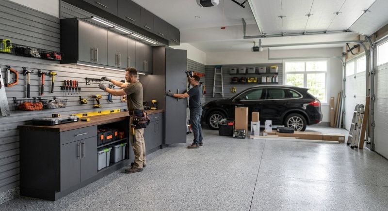 Wood Garage Installation in Cypress, TX